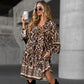 ⏳Time-Limited Special⏰Elegant V-Neck Long-Sleeve Printed Dress