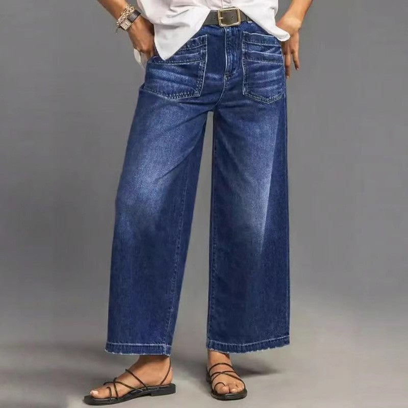 ⏳Time-Limited Special⏰Women's High-Rise Wide-Leg Jeans – Tummy Control, Elongating Fit & Premium Denim in 4 Versatile Washes