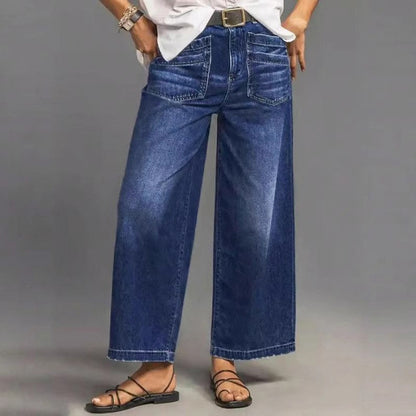 ⏳Time-Limited Special⏰Women's High-Rise Wide-Leg Jeans – Tummy Control, Elongating Fit & Premium Denim in 4 Versatile Washes