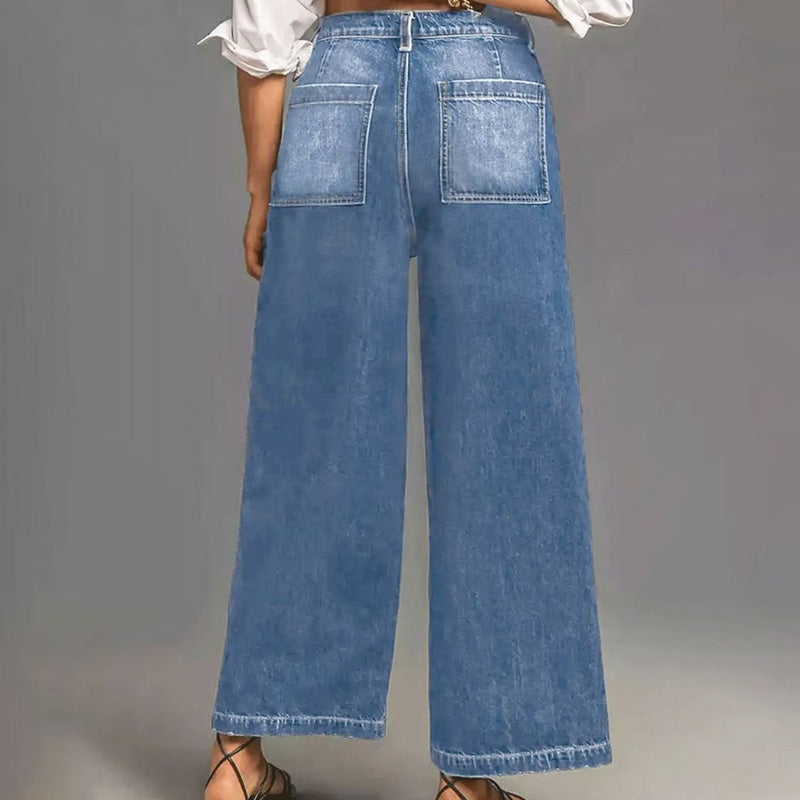 ⏳Time-Limited Special⏰Women's High-Rise Wide-Leg Jeans – Tummy Control, Elongating Fit & Premium Denim in 4 Versatile Washes