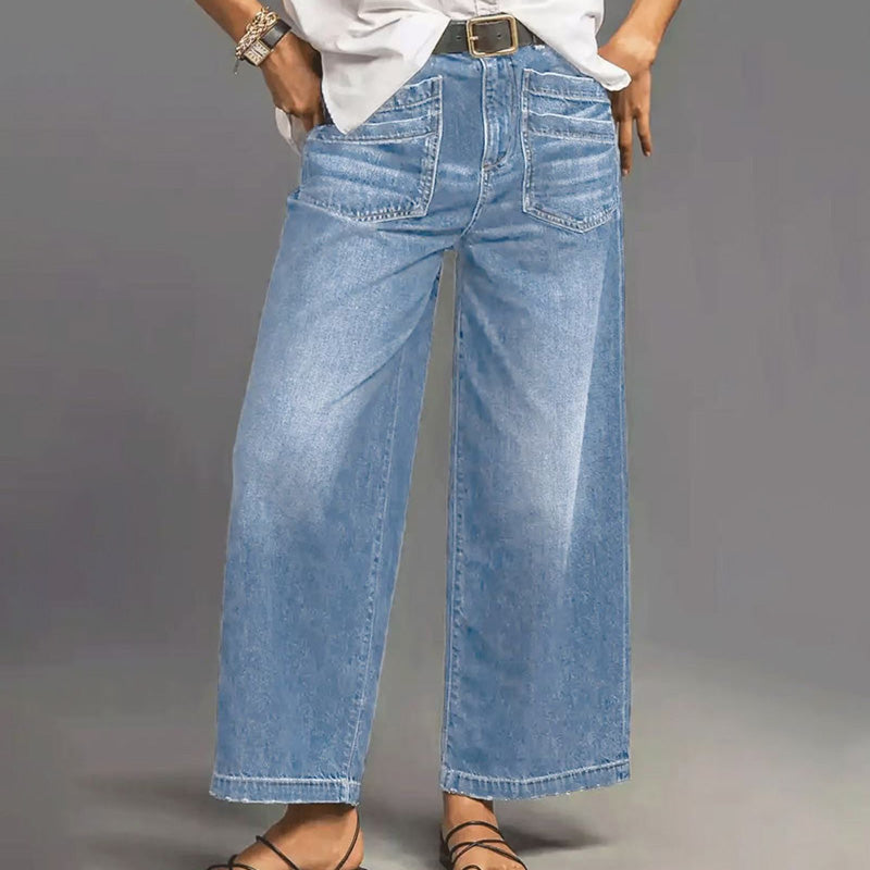 ⏳Time-Limited Special⏰Women's High-Rise Wide-Leg Jeans – Tummy Control, Elongating Fit & Premium Denim in 4 Versatile Washes