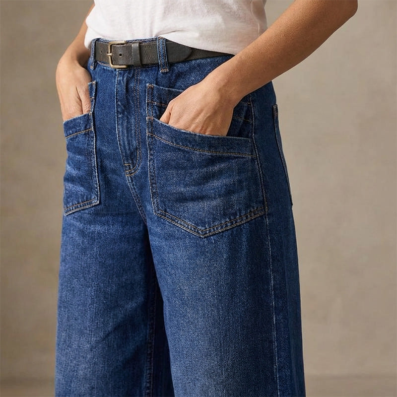 ⏳Time-Limited Special⏰Women's High-Rise Wide-Leg Jeans – Tummy Control, Elongating Fit & Premium Denim in 4 Versatile Washes