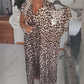 ⏳Time-Limited Special⏰Women's V-Neck Leopard Print Dress