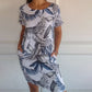 🌸✨ Women's Short Sleeve Printed Dress – Lightweight, Comfortable & Super Flattering 💃🌿 Fresh Style for Everyday Wear ☀️