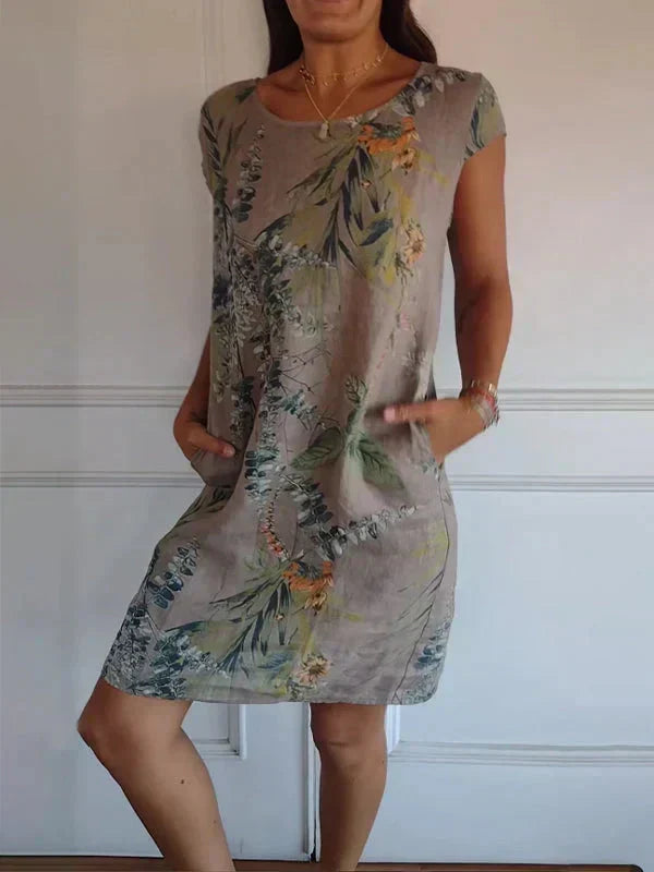 🌸✨ Women's Short Sleeve Printed Dress – Lightweight, Comfortable & Super Flattering 💃🌿 Fresh Style for Everyday Wear ☀️