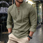 🔥Limited-time offer – Plain shirt in linen-cotton blend for men