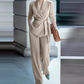 ⏳Time-Limited Special⏰Women's Elegant Tie-Waist Blazer & Wide-Leg Pants Suit Set – Flattering Silhouette, Breathable Fabric & Effortless Versatility ✨👗