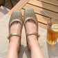 ⏳Time-Limited Special⏰Women's Woven Square-Toe Mary Jane Mules