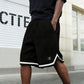 📢2026 NEW ARRIVALS🩳Drawstring Waist Sport Shorts with Striped Hem