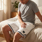 📢2026 NEW ARRIVALS🩳Drawstring Waist Sport Shorts with Striped Hem
