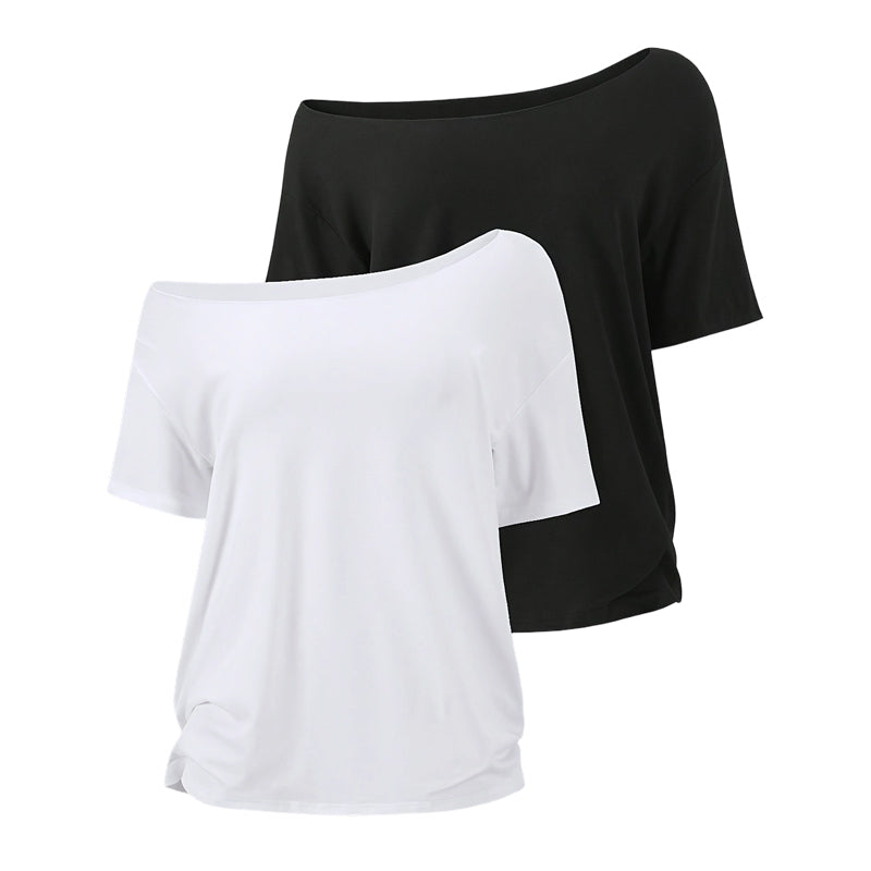 ✨New Arrival 🎉50%OFF💖Women's Off-Shoulder Loose Fit Top 2-Piece Set