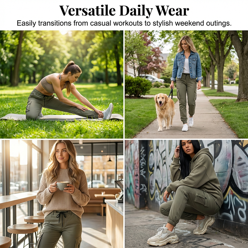 Women's Multi-Pocket Cargo Jogger Pants
