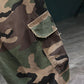 💎 Men's Studded Camo Cargo Shorts – Ripped Design, Gold Stud Accents & Multi-Pocket Utility