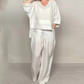💝New Spring Styles💝Irregular Hem Cotton Linen Short Sleeve Casual 2-Piece Set
