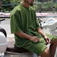 Men's Casual Solid Color Two-Piece Shorts Set