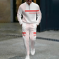 Men's Half-Zip Color Block Tracksuit Set