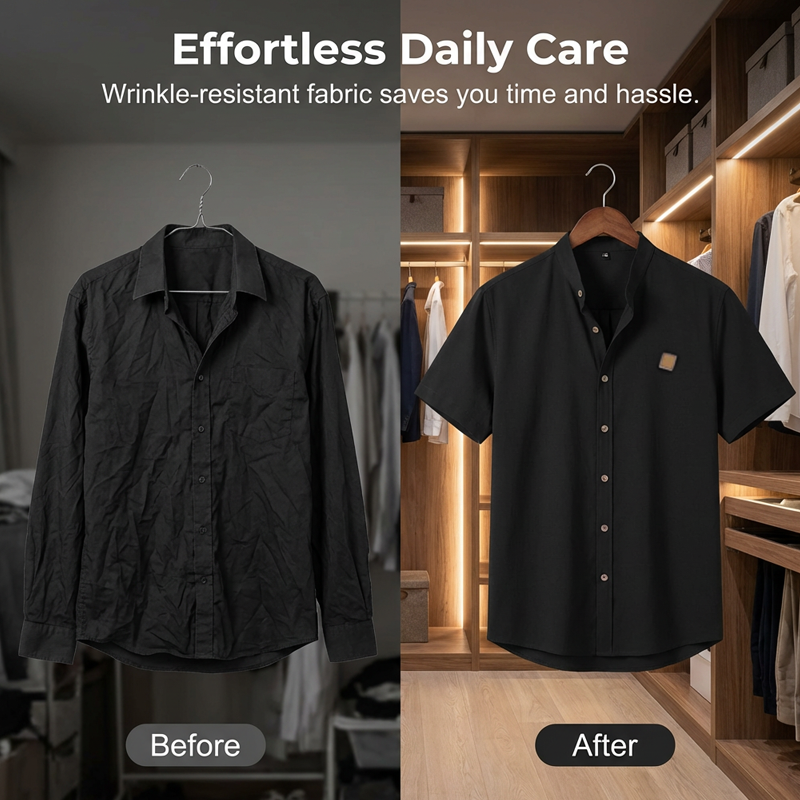 👔 FLASH SALE: 49% OFF! ☀️ Men's Summer Casual Button-Up Shirt – Stand Collar, Breathable & Relaxed Fit ✨
