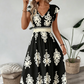 👗 50% OFF NOW! 🎨 Women's Baroque Print Maxi Dress – V-Neck, High Waist & Flowy Silhouette 🌸
