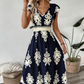 👗 50% OFF NOW! 🎨 Women's Baroque Print Maxi Dress – V-Neck, High Waist & Flowy Silhouette 🌸