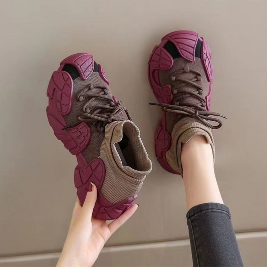 Casual Slip On Knit Walking Shoes