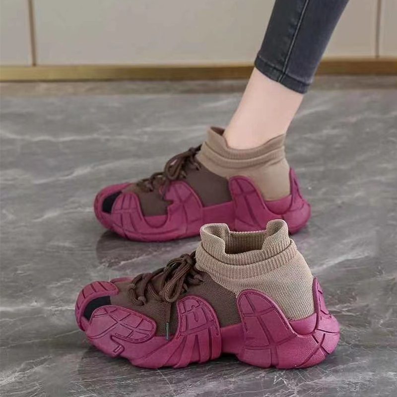 Casual Slip On Knit Walking Shoes
