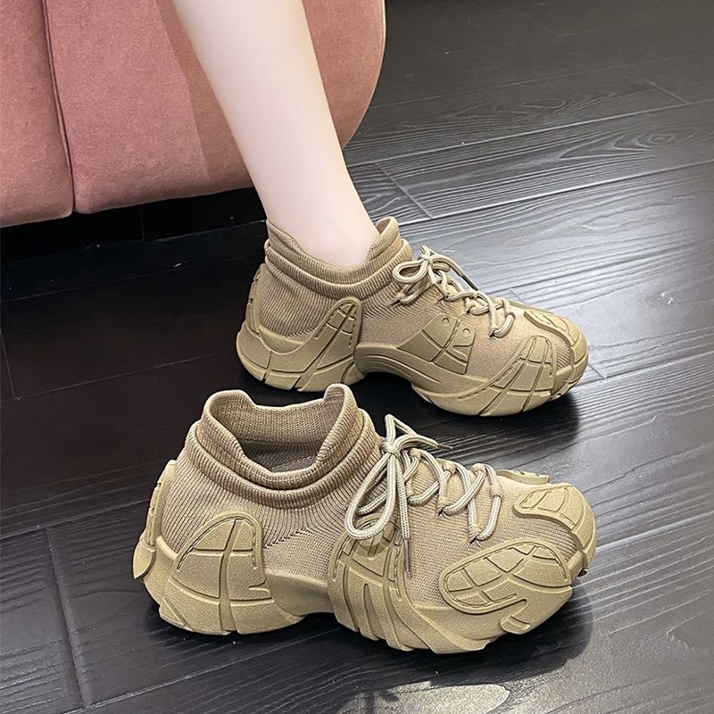Casual Slip On Knit Walking Shoes