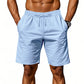 Men's Casual Linen Top & Shorts Two-Piece Set