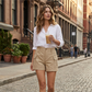 🥳SUMMER HOT SALE🥳💞50K+ SOLD!💥50% OFF! 🔥Women's High-Waist Cargo Shorts with Pockets— Free Shipping For Two Pieces