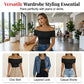 Women's Off-Shoulder Short Sleeve Slim Fit Top