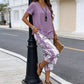 👗 LIMITED TIME: 50% OFF! 🔥 Women's 2-Piece Set – Layered Asymmetrical Tunic Top & Printed Wide Leg Pants, Breathable Polyester ✨
