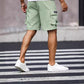 Men's Casual Cargo Shorts with Drawstring Waist