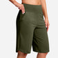 Women's High-Waist Yoga Shorts with Pockets