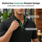 👔 60% OFF NOW! ✨Men's Short-Sleeve Collared Top with Contrast Placket