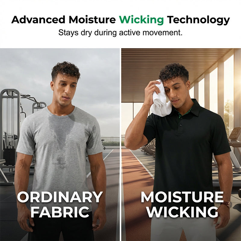 👔 60% OFF NOW! ✨Men's Short-Sleeve Collared Top with Contrast Placket