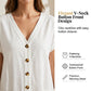 Women‘s Summer Casual Button Front Jumpsuit