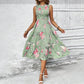 👗New Arrivals 50% OFF💥Women’s Sleeveless Floral Print Casual Dress – Smocked Bodice, Tiered Skirt, Midi Length ✨