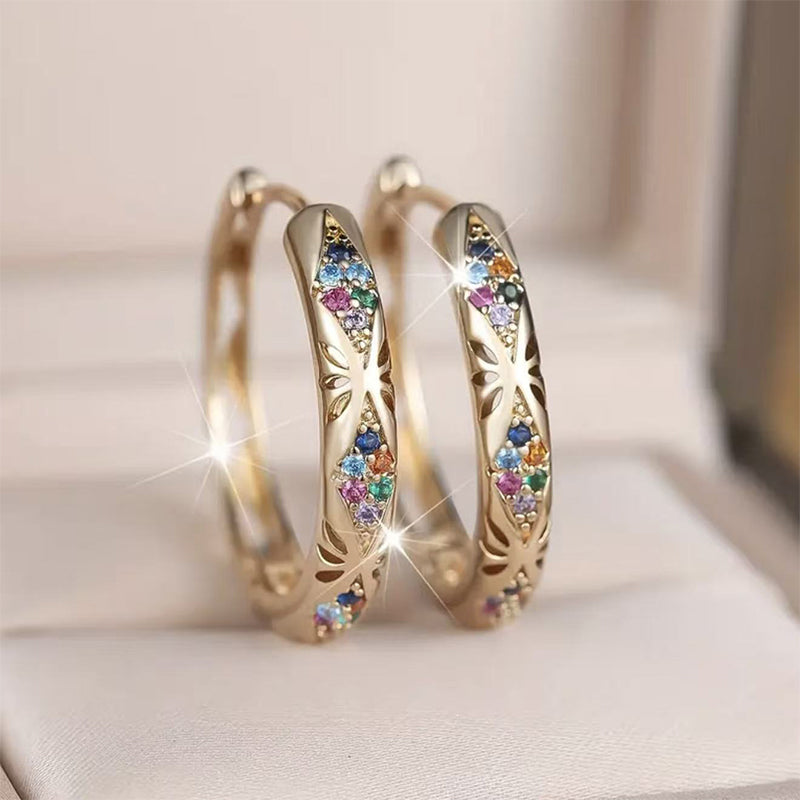 ✨Sparkling Zircon Hoop Earrings: The Perfect Mother’s Day Gift Set 🎁