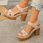 Women's Summer Platform One-Strap Sandals
