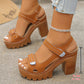 Women's Summer Platform One-Strap Sandals