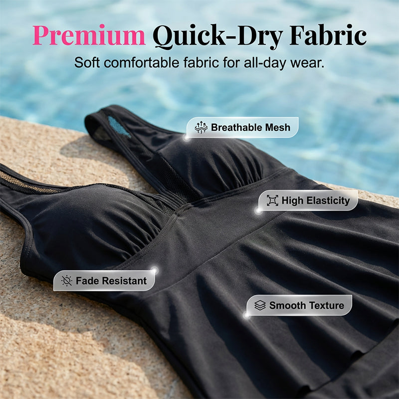 Women's Peplum Tankini Set with Bottom