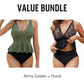 Women's Peplum Tankini Set with Bottom