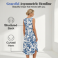Women's Sleeveless Floral Print Midi Dress