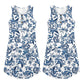 Women's Sleeveless Floral Print Midi Dress