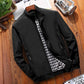 🧥 FLASH SALE: 50% OFF! ✨ Men's Classic Stand Collar Jacket – Zippered Pockets, Check Lining 🍁