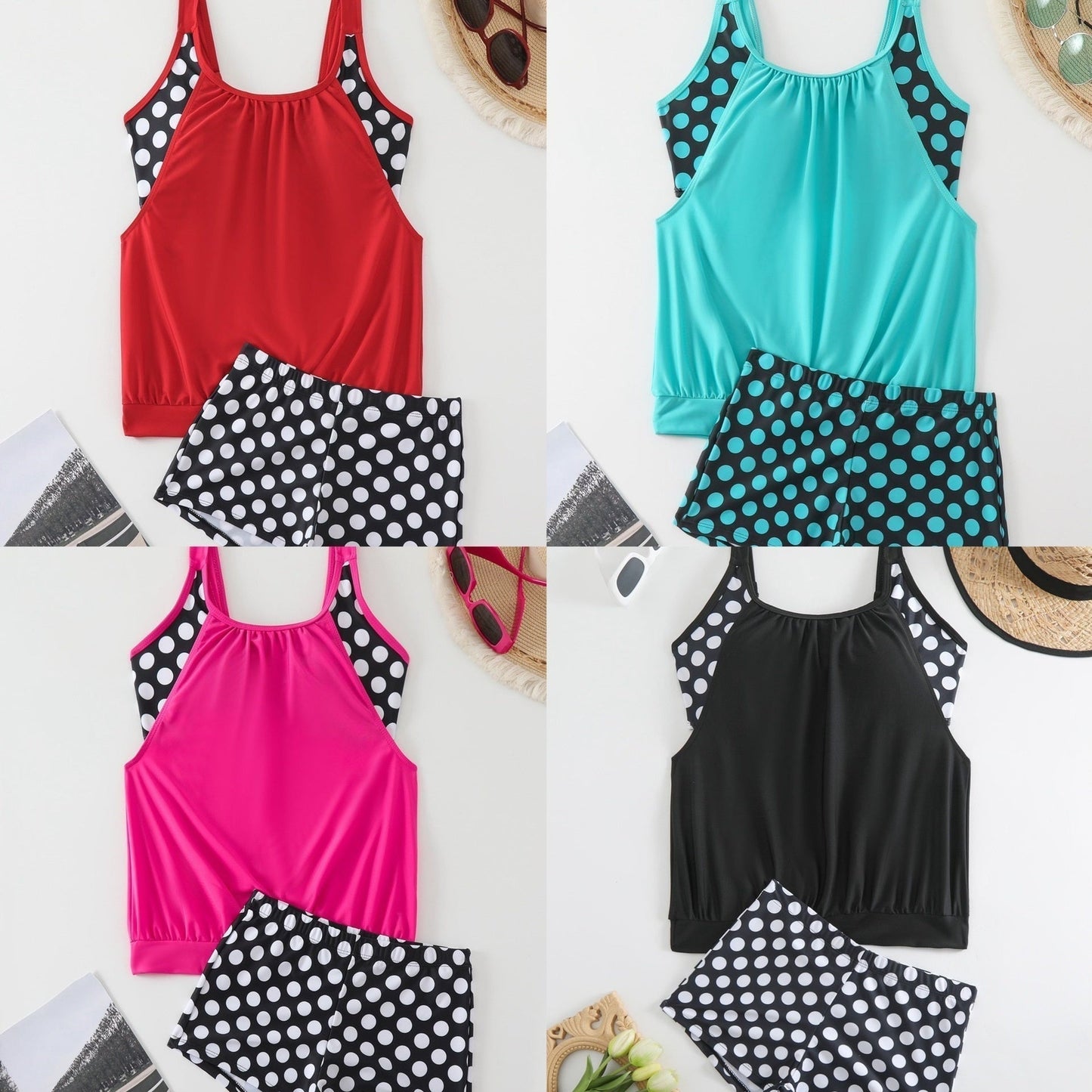 🥳2026 HOT SALE💞50K+ SOLD!✨Women's Polka Dot Two Piece Swimsuit