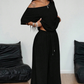 🎁2026 New Arrivals 50% OFF💥Women's Off-Shoulder Top & Pants 2-Piece Set