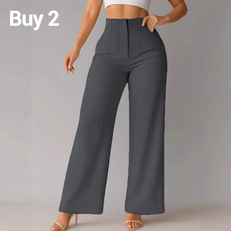 Women’s Solid Color Casual Wide Leg Pants