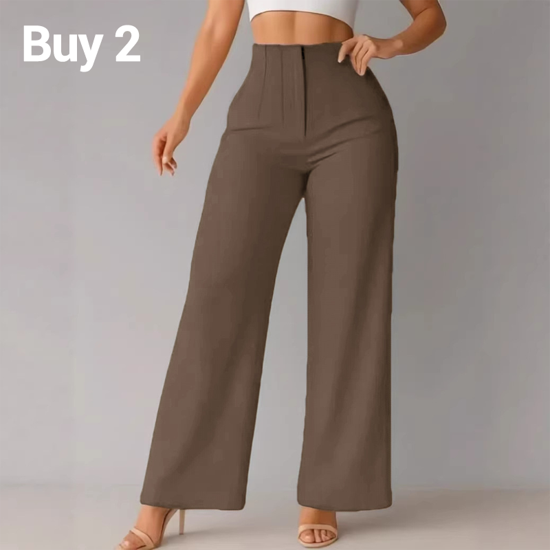 Women’s Solid Color Casual Wide Leg Pants