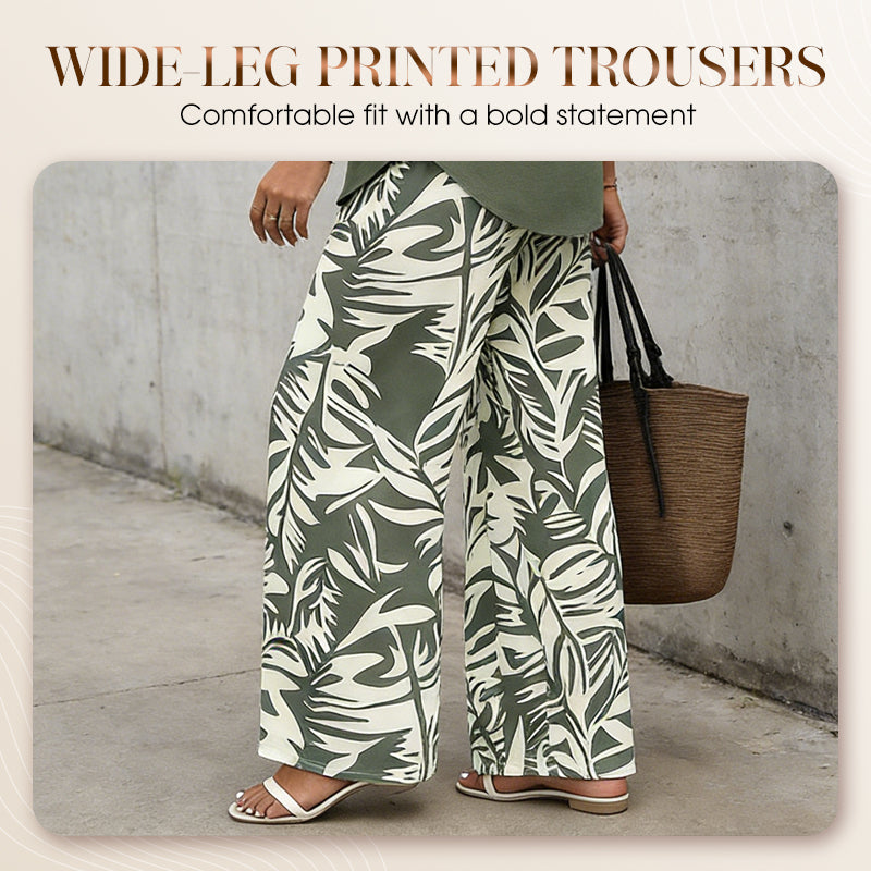 ⏰🔥LIMITED TIME 50% OFF! 🌸 Women’s V-Neck Blouse & Printed Wide-Leg Pants Set – Trendy, Comfortable & Perfect for Any Occasion 💃✨