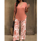 ⏰🔥LIMITED TIME 50% OFF! 🌸 Women’s V-Neck Blouse & Printed Wide-Leg Pants Set – Trendy, Comfortable & Perfect for Any Occasion 💃✨